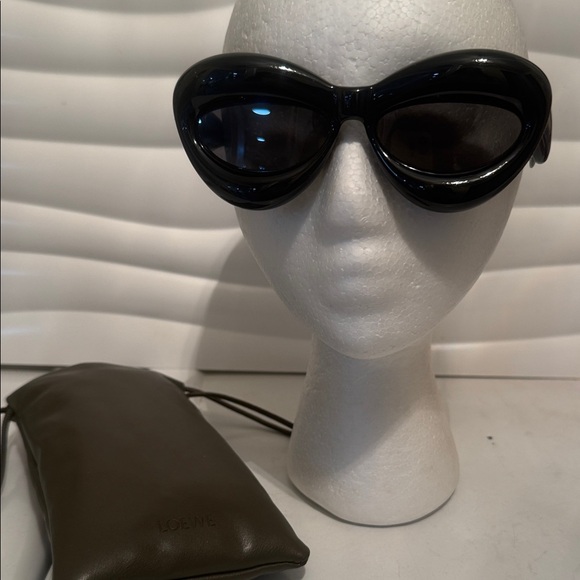 Loewe Accessories - Loewe Black Oversized Sculptural Sunglasses
